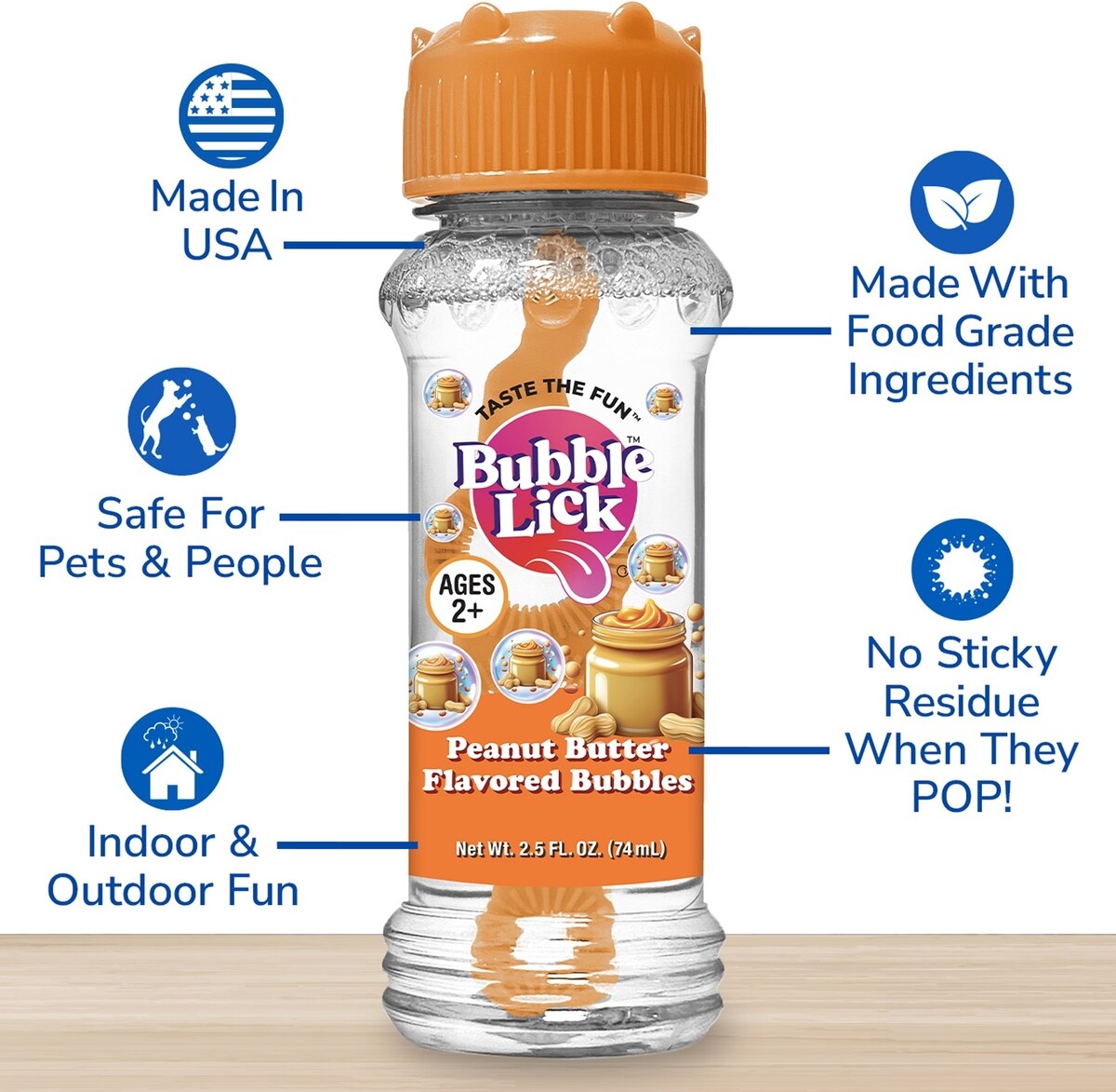 Perro persiguiendo burbujas Bubble Lick