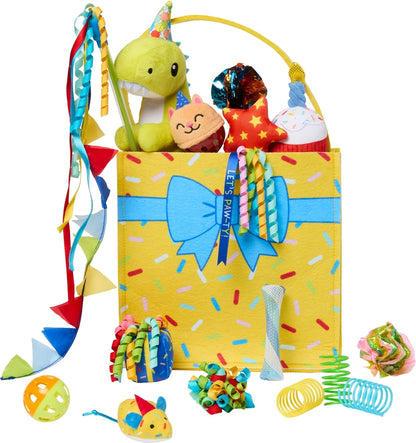 Frisco bolsa de celebración dinosaurio set de 15 juguetes para gato
