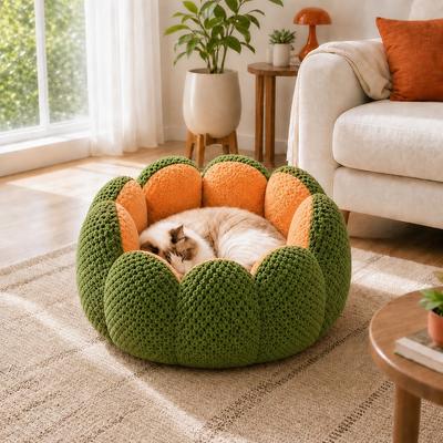 Cama de Peluche en Forma de Flor NonoPets