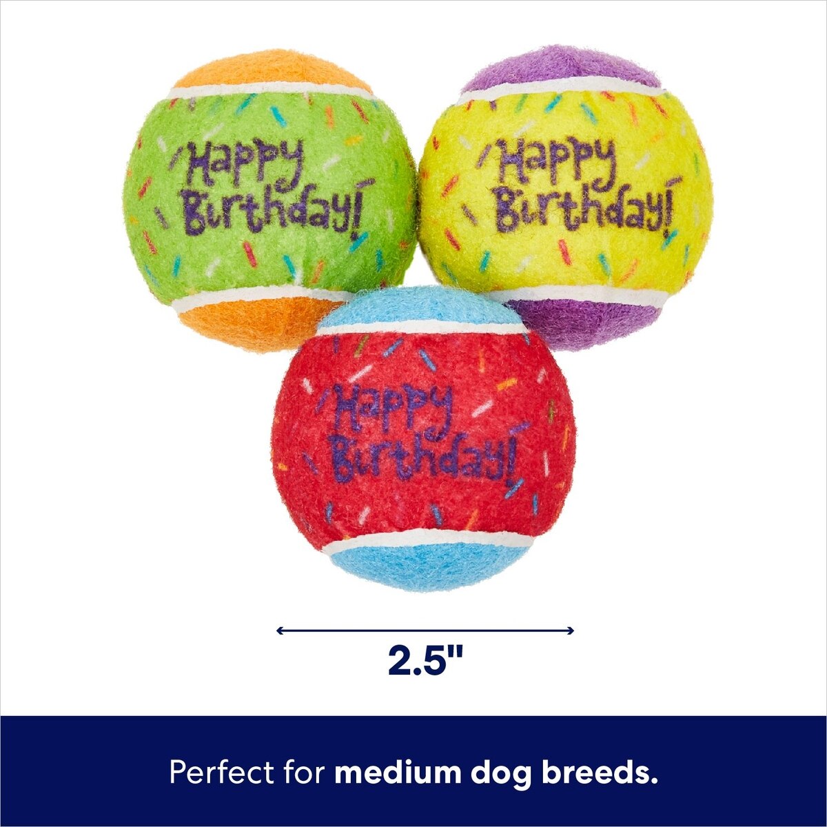 Pelotas de tenis Frisco con estampado de confeti