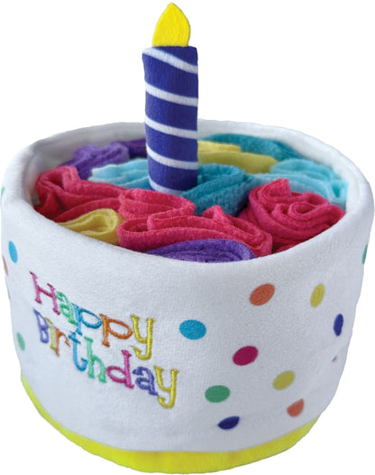 fouFIT Hide n Seek queque de cumpleaños juguete snuffle para perro