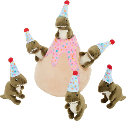 Frisco Birthday Volcano & Dinosaurs - Juguete rompecabezas para perro