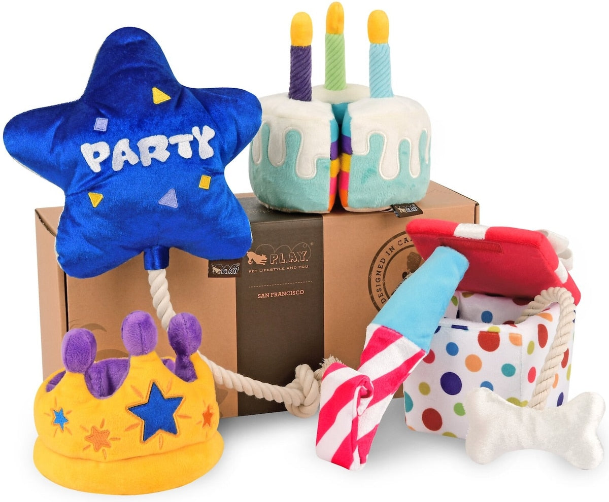 Peluches de fiesta P.L.A.Y. vista de conjunto